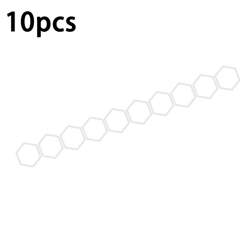 10/50pcsReflective Body Stickers with Hexagonal Patterns Side Door Stickers with Honeycomb Latte Art Side Skirt Stickers DIY Set