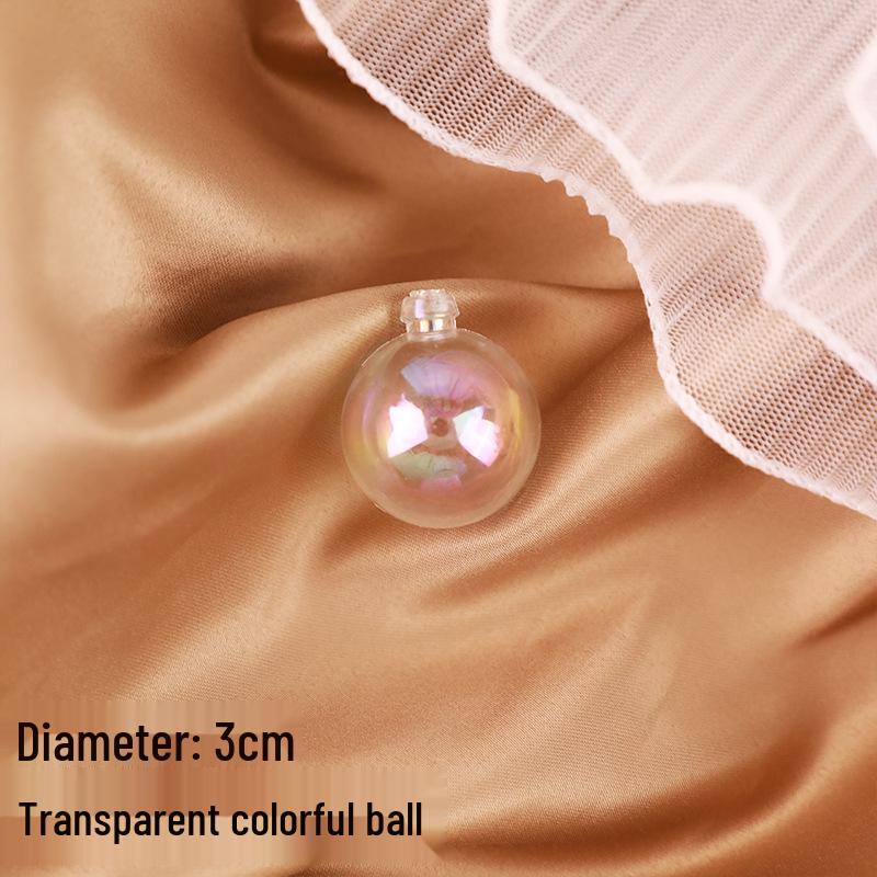 

Vibrant Multicolor Transparent Christmas Ball Ornament for Festive Cake Decoration