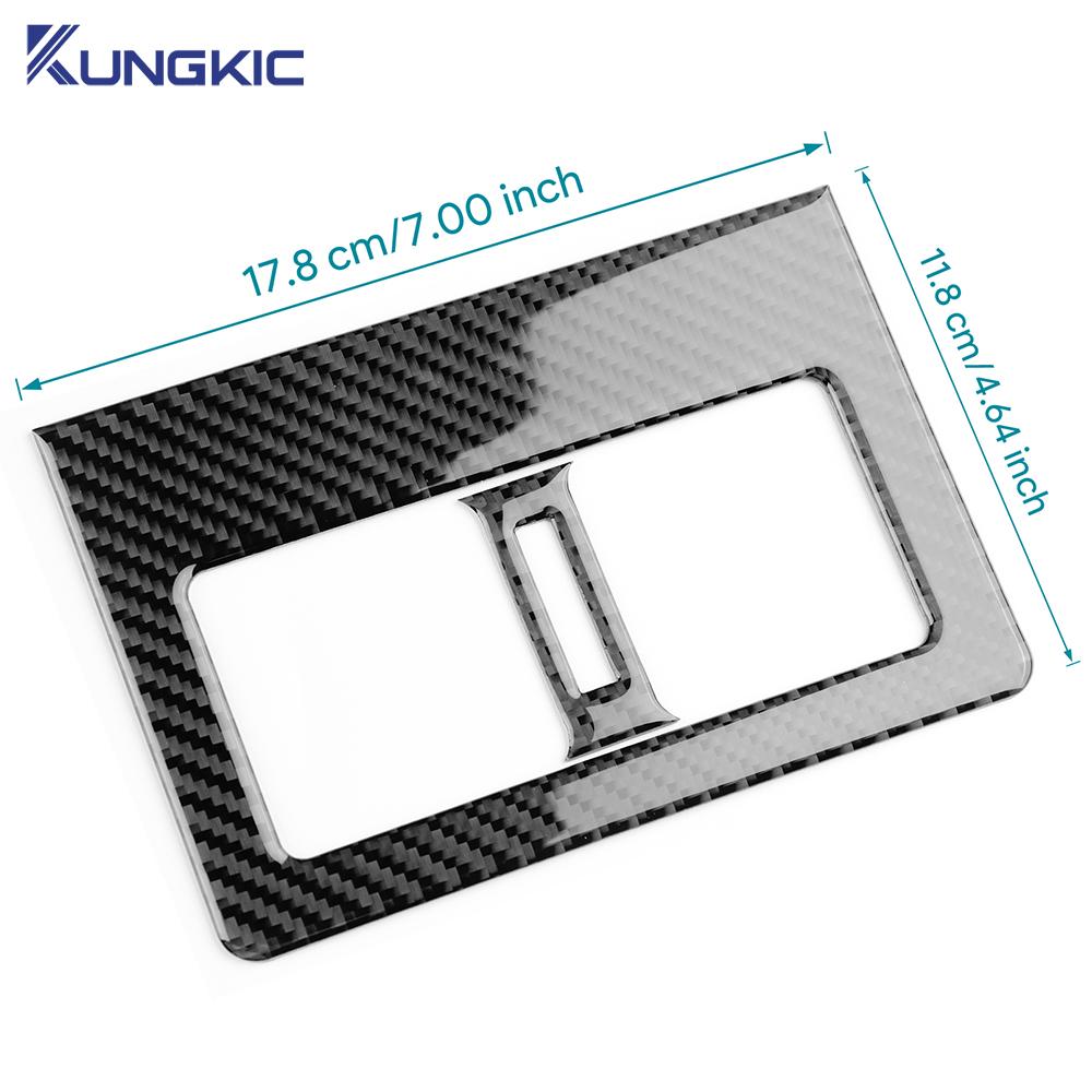 Real Soft Carbon Fiber For Toyota Camry 2018 2019 2020 2025 2025 2025 2025 LHD RHD Car Rear Air Outlet Panel Interior Trim