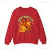Happy New Year Keep Warm Horse Sweatshirt of The Lunar Gift Holiday Crewneck Matching Hoodies  Autumn and Winter Adult Pullover
