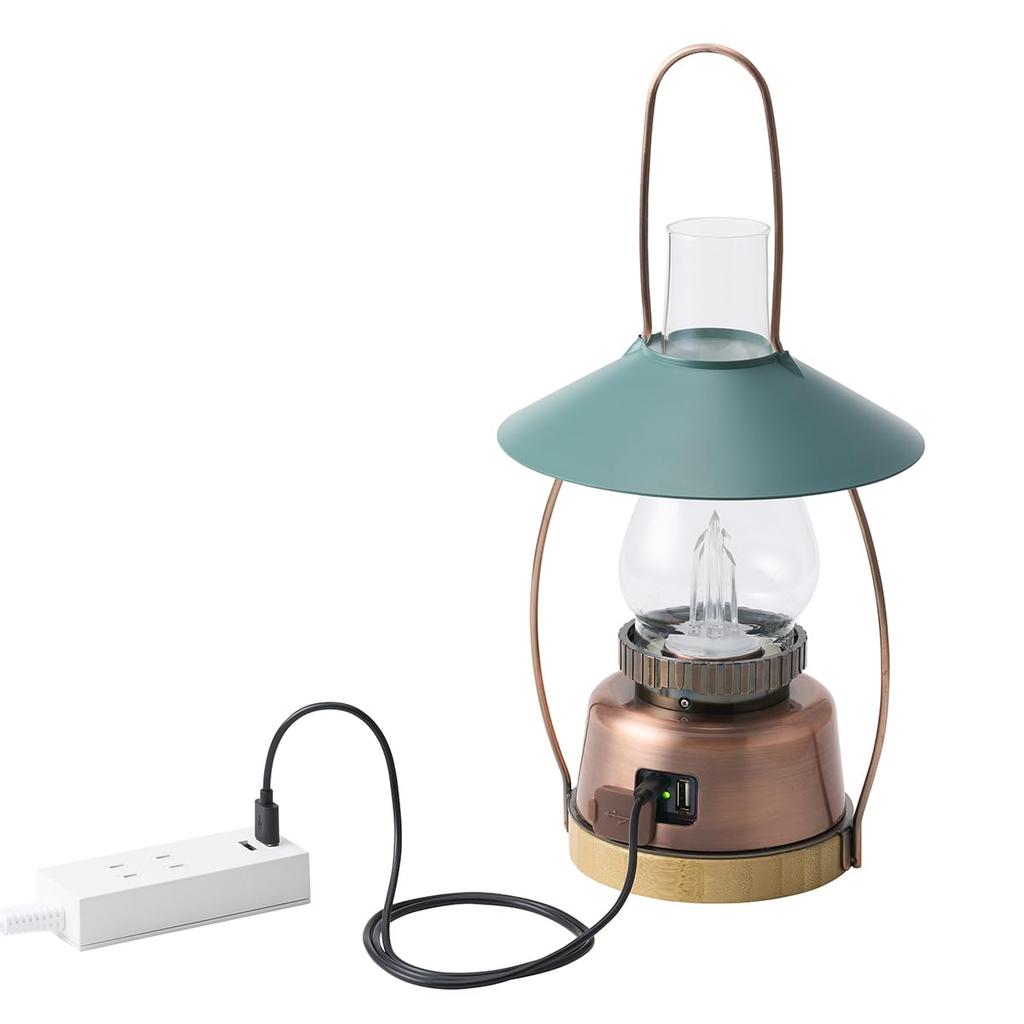 LOGOS Bamboo Flickering Classic Lodge Lantern - BE 74175034