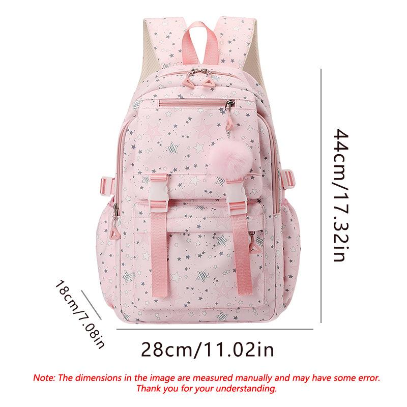 Zaino Scolastico Stampato Leggero ed Elegante per Studenti, Spaziosa Borsa a Tracolla Cartoon per Campus e Pendolarismo