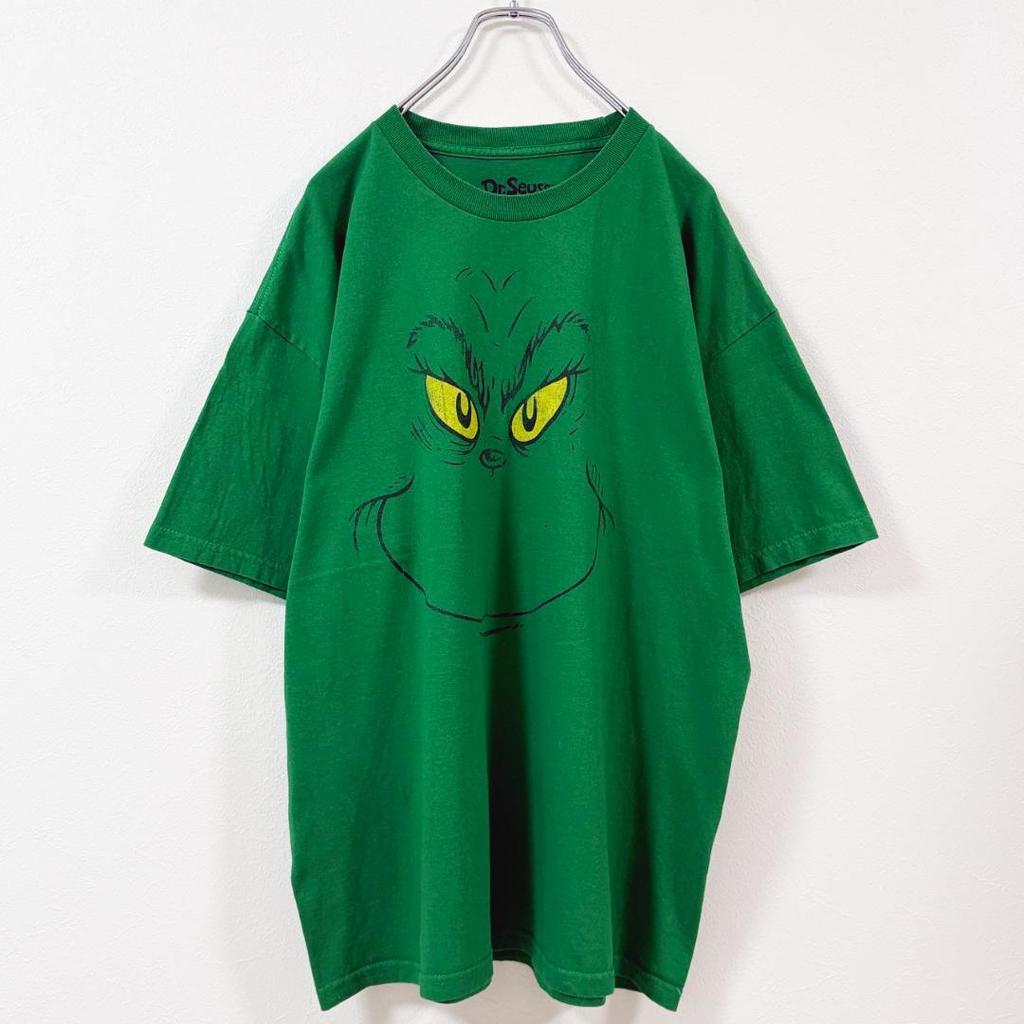 [USED] XLUS Vintage Anime T-Shirt Dr. Seuss The Grinch Picture Book Movie