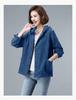 2023 Women's Korean Style Loose-Fit Corduroy Jacket with Velvet, Available In Plus Sizes for Spring, Autumn, and Winter.