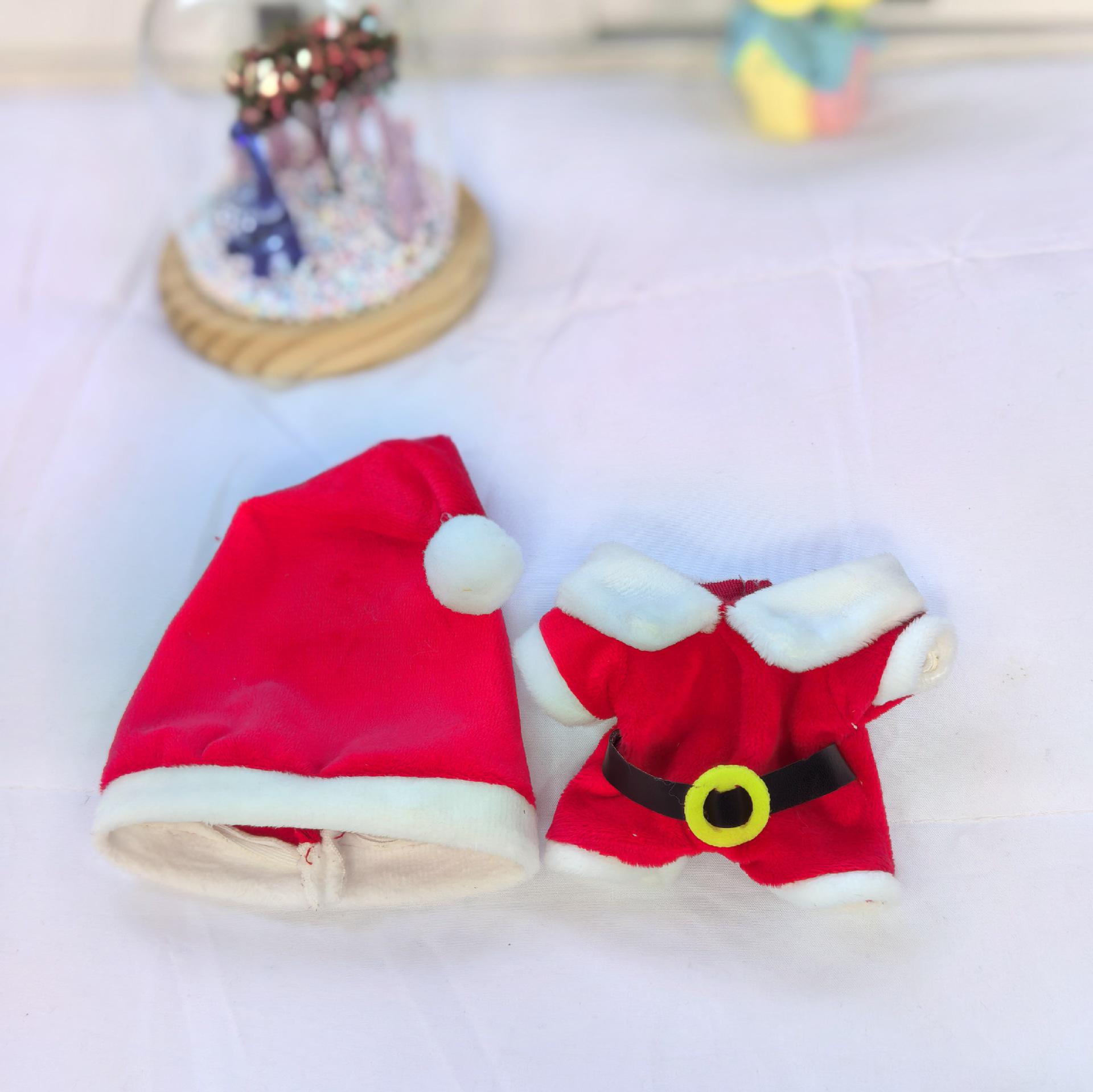 

Лабубу 17 см Рождественский костюм оленя: Комплект накидка и свитер для куклы 17cm Labubu Clothes