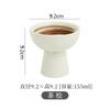 Ceramic Dinner Bowls High Feet Snack Bread Dessert Tray Soup Basin Soup Bowl Restaurant Round Specialty Tableware Cooking Plates