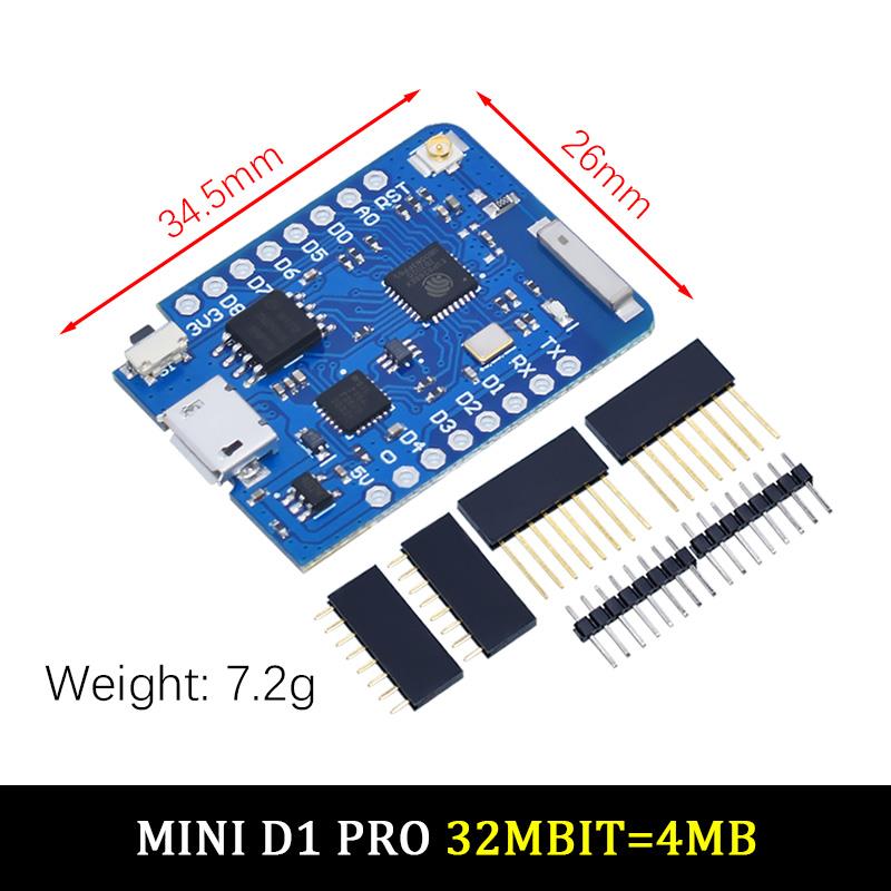 LIZAO ESP8266 ESP-12F CH340G V2 USB WeMos D1 Mini Professional Version V3.0.0 WiFi Development Board