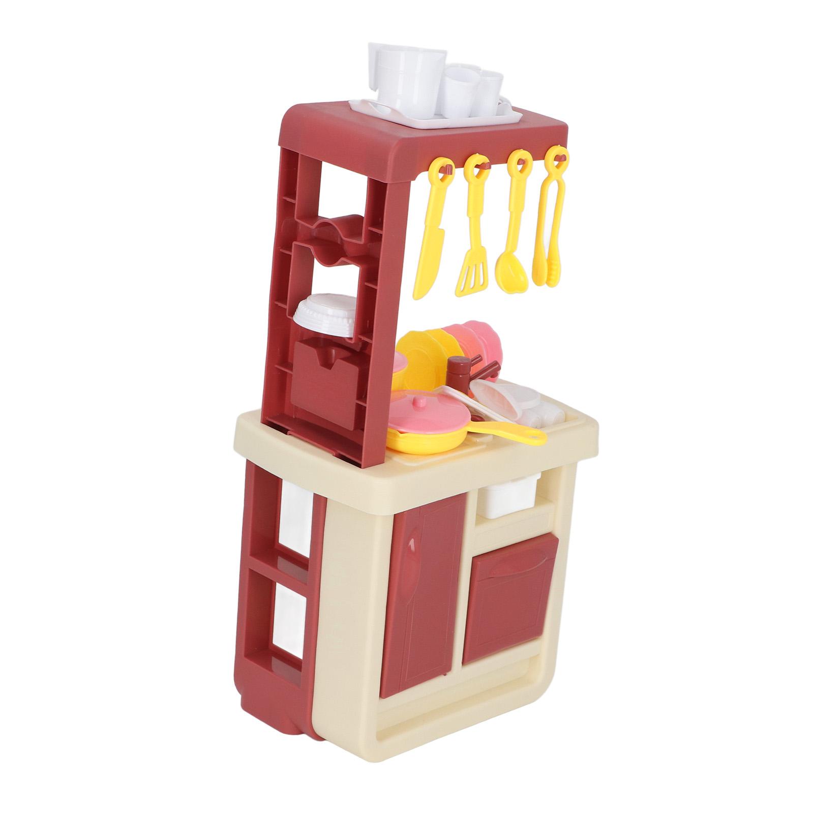 

44pcs Kids Kitchen Playset Interactive Enhance Cognition Play Kitchen Toy Set for Girls Boys Role Playing
