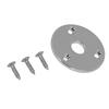 Guitar Jack Socket Plate Round Metal Input Output Cover Replacement Hardware for Bass with Mounting Screws