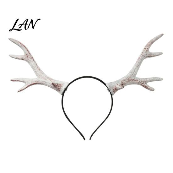 Halloween Party Costume Headband Deer Antlers Headband, Realistic Forest Cosplay Costume, Gothic Durable Simulation Branch Hairband Style Elastic