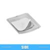A ABSOPRO Multimedia Radio Button Cover Sticker CD Control Button Cover Fits Mercedes-Benz E Class ABS Silver Tone