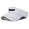 Letter Summer Rose Embroidery Baseball Cap Sporty Visor Cap Sun Gift Protection