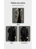 Men's Casual 90% White Duck Down Hooded Jacket - 2025 Winter Middle-aged Business Outerwear