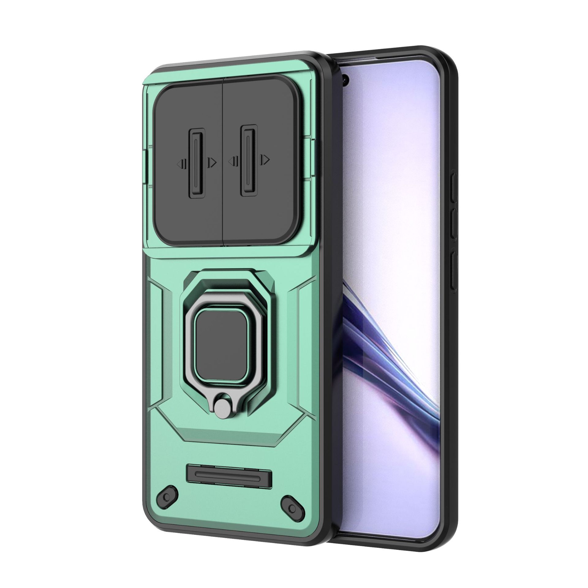 

Oppo Realme 13 Pro Plus Phone Case,Military-Grade Magnetic Kickstand Phone Case Cover for Oppo Realme 13 Pro Plus зелений