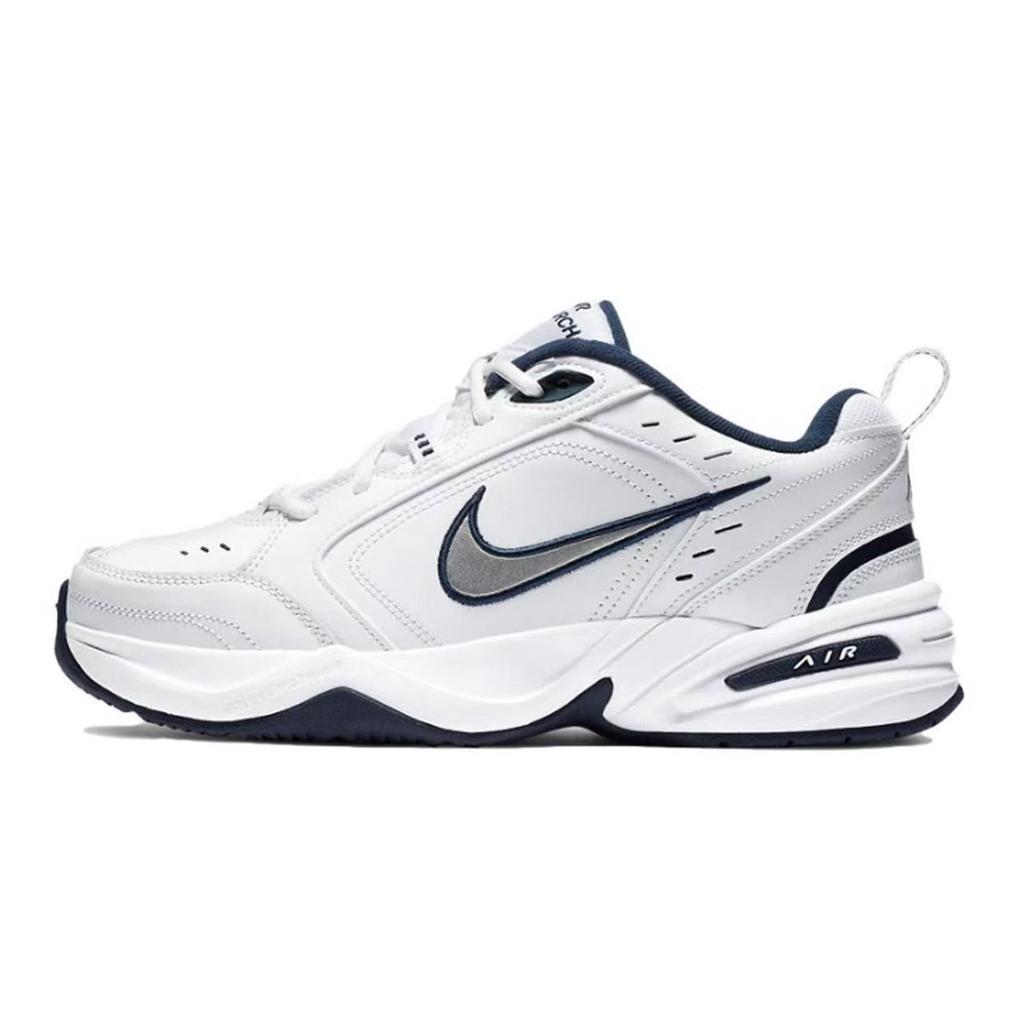 Nike Air Monarch 4 Chunky Sneakers Unisex Low Top White/Black 415445-102(Team774-)