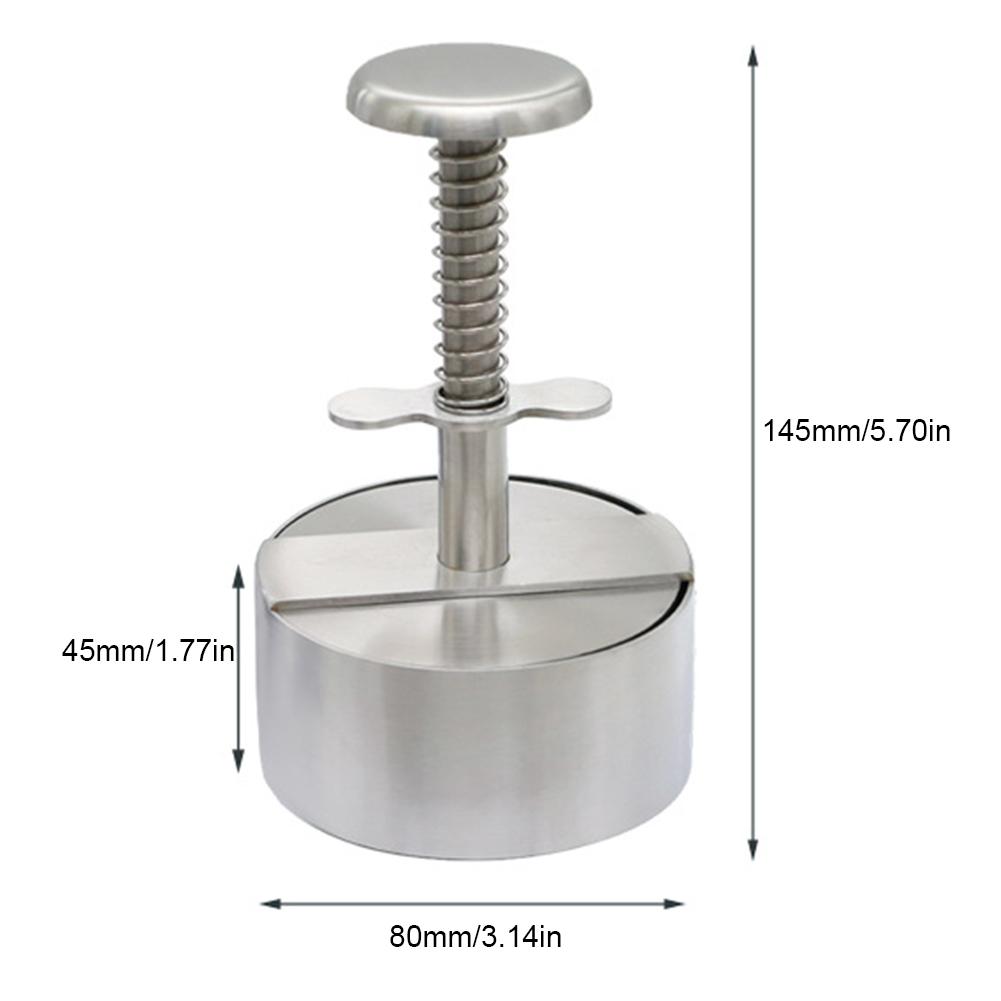 

Пресс для котлет для гамбургеров диаметром 8/10/11/14 см из нержавеющей стали с антипригарным покрытием, круглая ручная форма для рисовых шариков, кухонные инструменты для барбекю из говядины