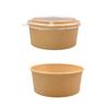 50pcs Disposable Kraft Salad Bowl 500/750ml Disposable Food Container  Food Packaging