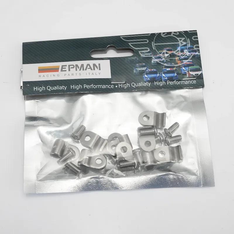 EPMAN Single Line Clamp Fuel Line Clamps 3/8"&3/16"& 1/4" SS 1 Pack Suit  Fuel, Air, Electrical, Brake, Lines Etc EPLC3187