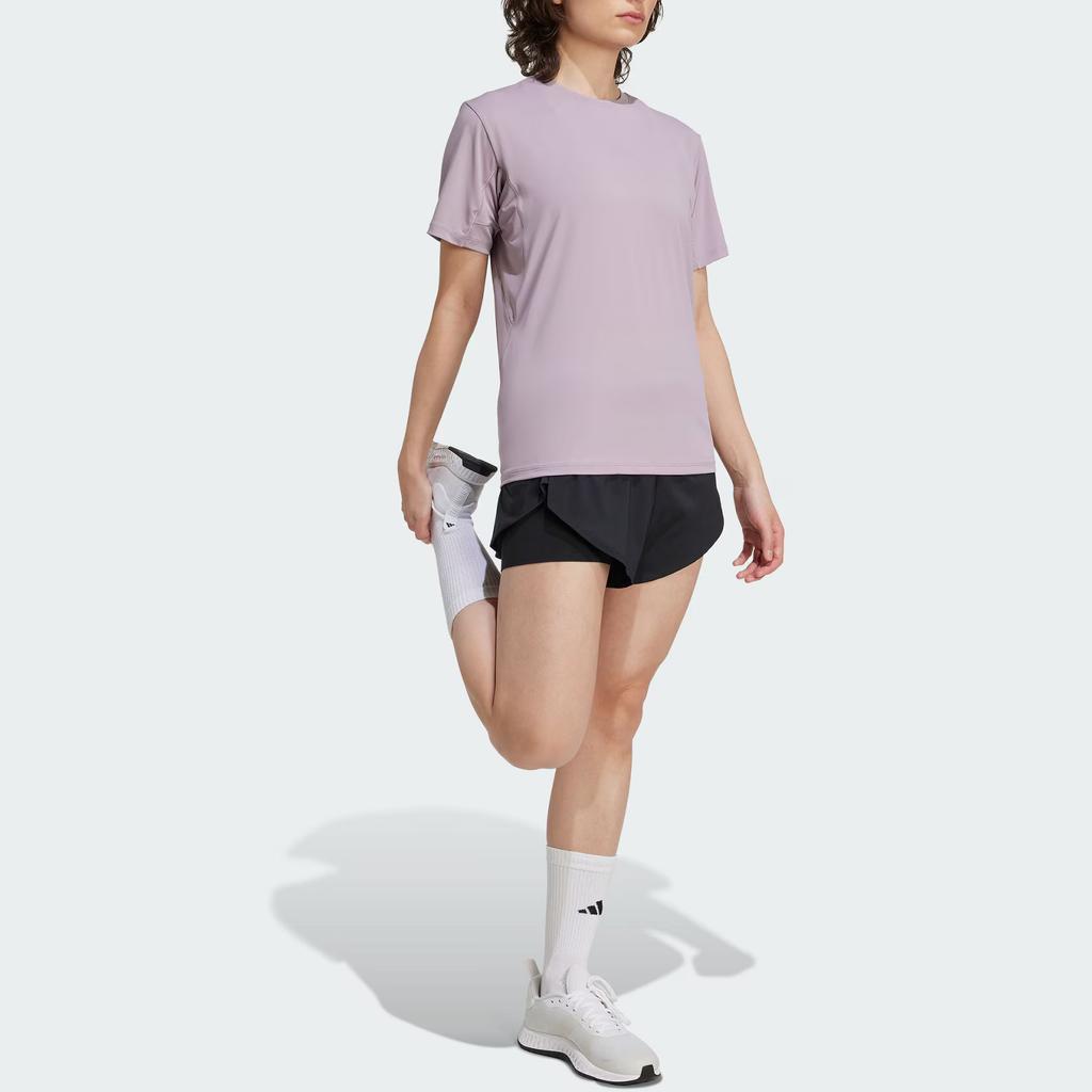 Adidas Climacool Training Go To Quick-Dry Sports Short Sleeve T-Shirt Women Tops KC4728