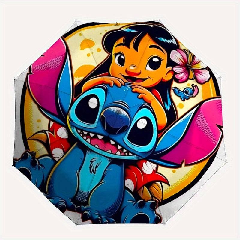 

1pc Lilo Stitch 8-Rib Automatic Folding Umbrella, Portable & Foldable, All-Season Portable Umbrella for Women & Men yy250731199