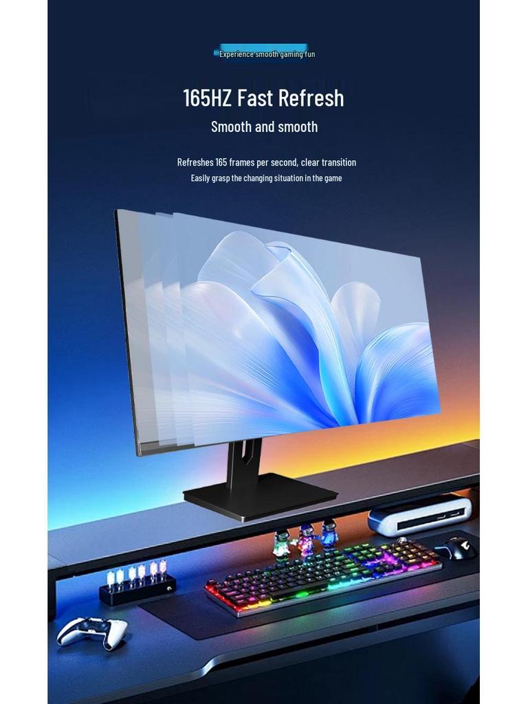 24" Bezel-less High Refresh Rate Gaming Monitor with HD LCD Screen (Available In 19"/22"/27")