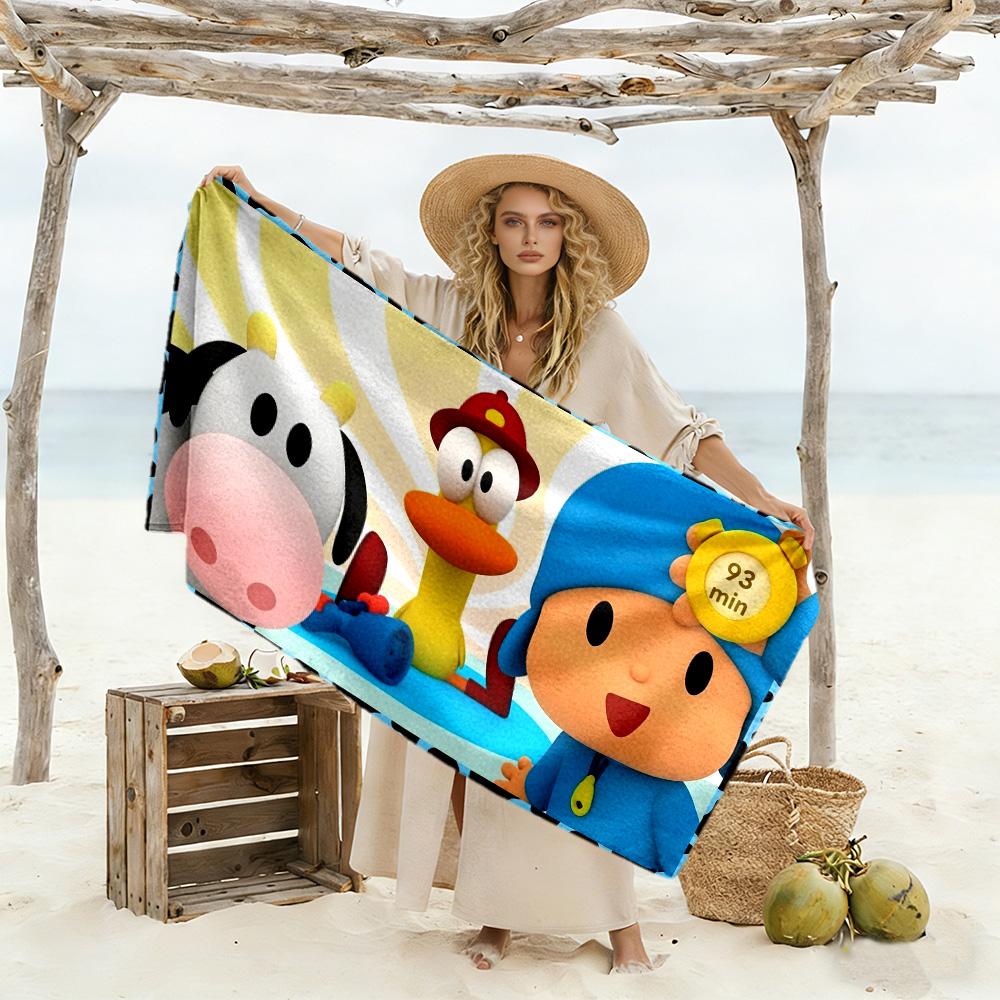 Pocoyo Beach Towel High Absorbency & Quick-Dry Comfortable Lightweight Portable for Swimming,Beach,Camping, Travel, Beach Accessories,Gym