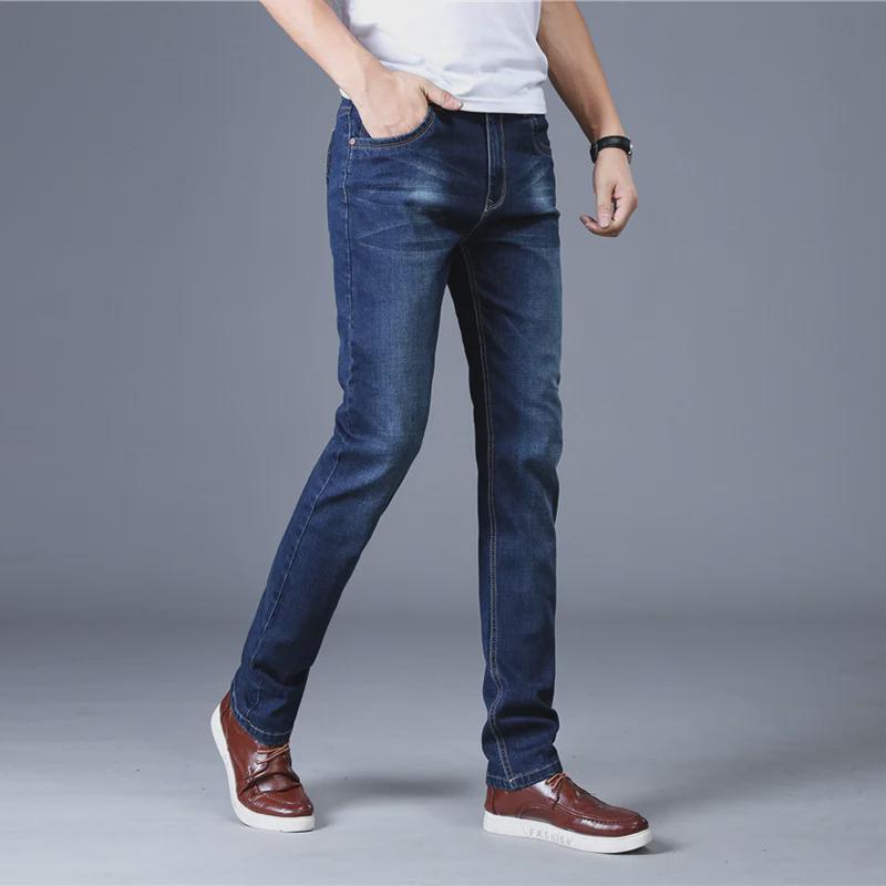 Nové pánské slim fit strečové džíny - Měkký styl s rovnými nohavicemi