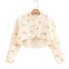 Pure Cotton Postpartum Shoulder Protector: Long Sleeve Warm Shawl for Pregnant Women and New Mothers.
