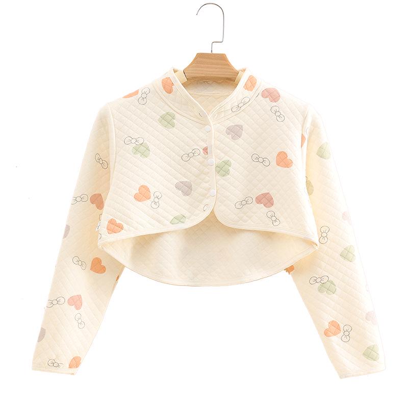 Pure Cotton Postpartum Shoulder Protector: Long Sleeve Warm Shawl for Pregnant Women and New Mothers.