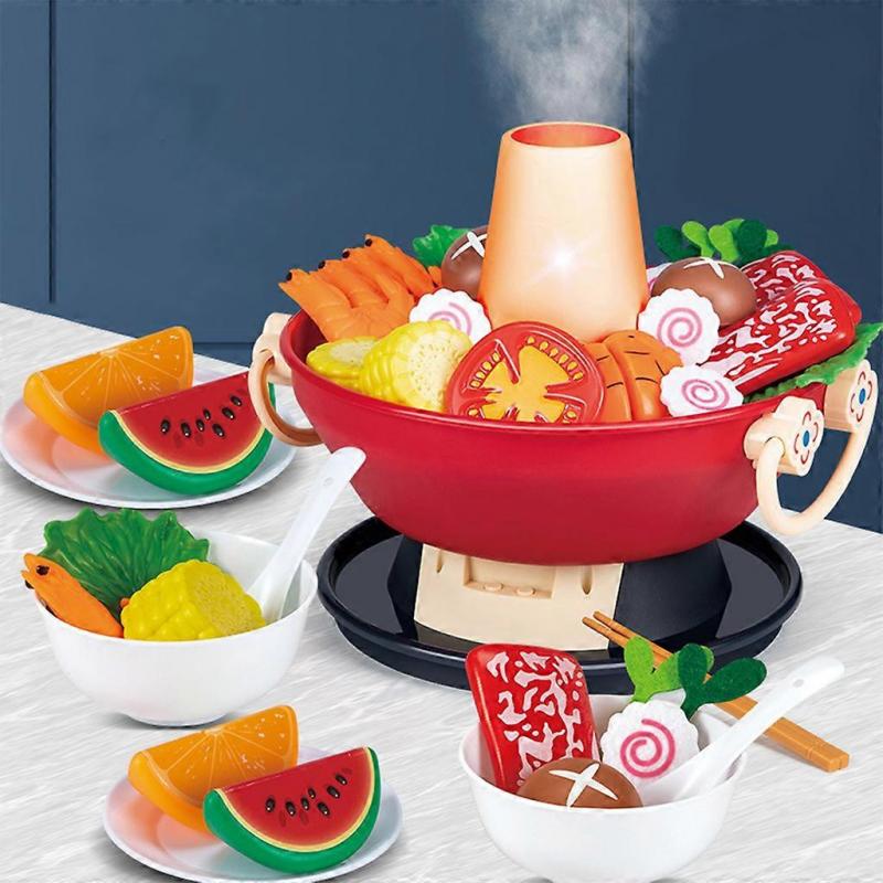 Birthday Gift Children's for Play House Kitchen Cooking Set Toy Household Appliances Toys Kitchen for Play HouseEducatio  pink