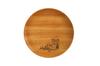 TOUGEI Plate Dish M Wooden Moomin Series Flat Natural Wood (Snufkin) Plate, 21cm,