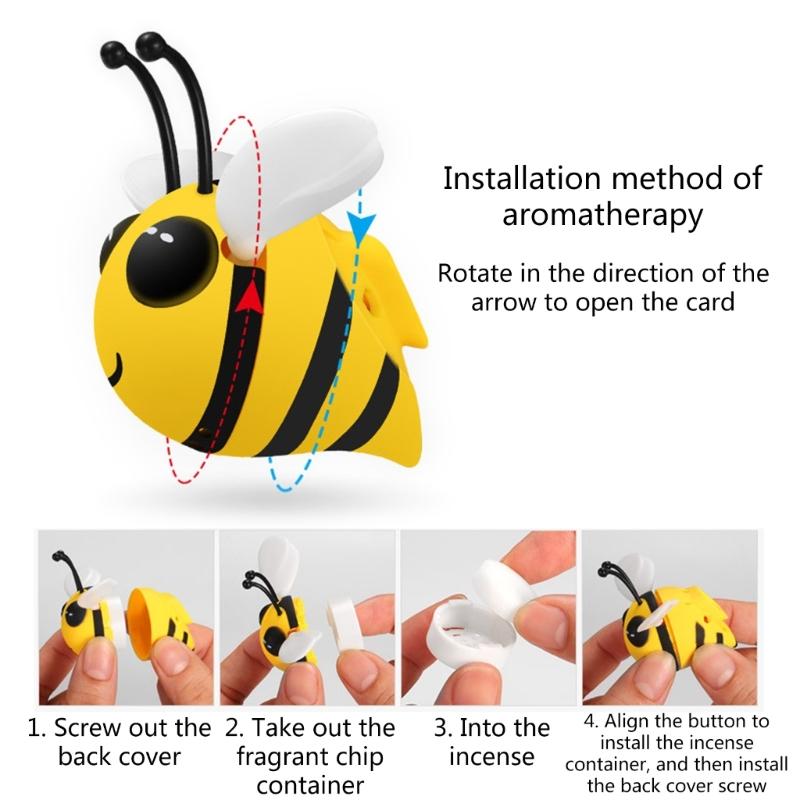 Auto Lüftungsschlitz Clip Anhänger, Bienen Auto Diffusor Lüftungsschlitz Clip, Öl Diffusor Lüftungsschlitz Clip, Auto Lufterfrischer für Frauen Autostyling