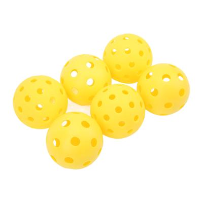 6 Peças Pickleball ao Ar Livre 26 Furos 40 Furos Treino Bola de Pickle para Quadras ao Ar Livre