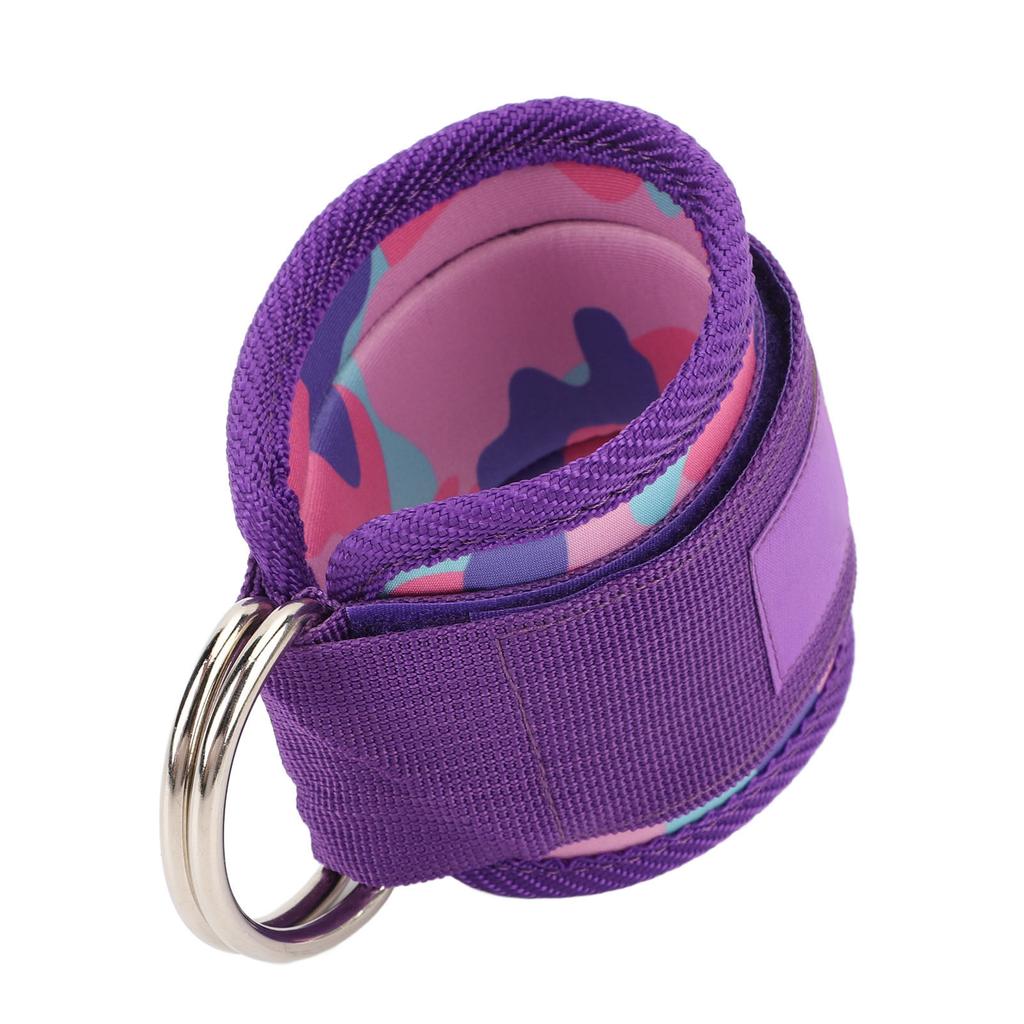 Ankle Cuff Double D Ring Adjustable Comfortable Fit Ankle Cable Straps for Workout Booty Workout