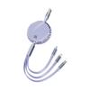 100W Type-C 3-in-1 Fast Charging Cable for Huawei, Android, and Apple Devices