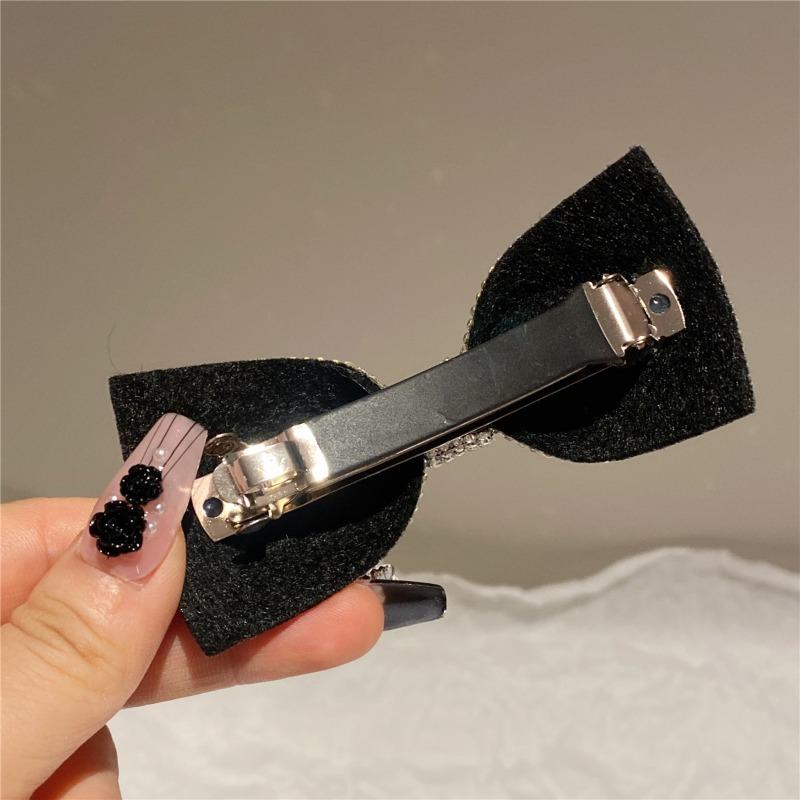 Elegante Damen-Haarspange mit Strass-Schleife, Funkelndes Harz-Design, Ideal für den Alltag & Besondere Anlässe, Perfektes Valentinstagsgeschenk