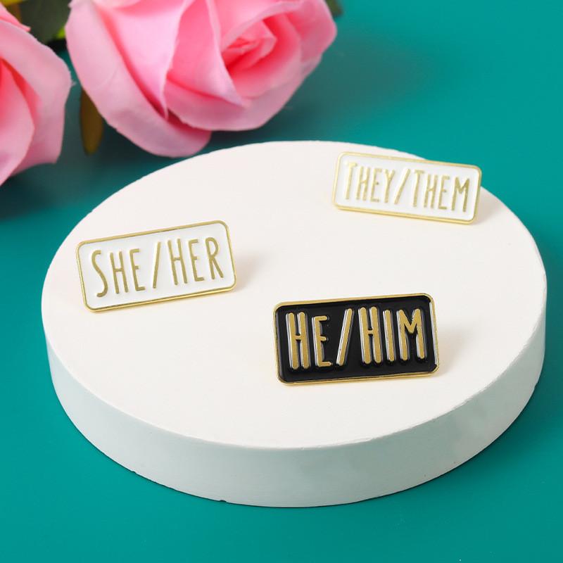 Electroplated Contemporary Geometric Brooch Fashion Accessories For Men And Unisex Women