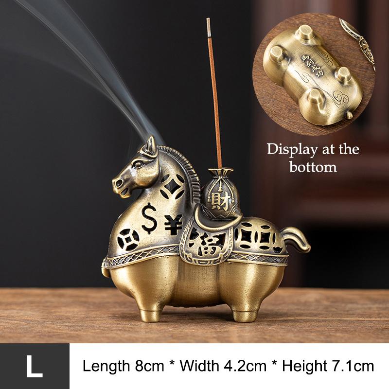 Year Of The Horse Get Rich Incense Burner Aromatherapy Burner Sandalwood Burner Incense Plate Incense Burner Crafts