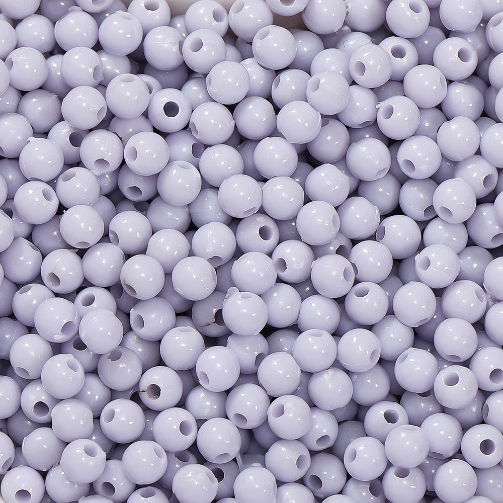 10g/lot 4mm Multicolor Acrylic Round Shape Loose Spacer Beads for Diy Handmade Necklace Earring Jewelry Making Accessories