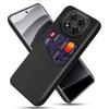 For Xiaomi Redmi Note 14 Pro 5G/Poco X7 5G Case PU Leather Cloth Texture Hard PC Phone Cover with Card Holder