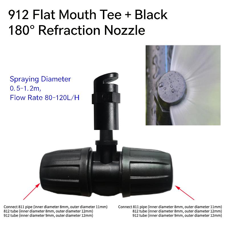 Hanging Misting Nozzle Fog Nozzle Hanging Anti Drip Misting Sprinkler Kits For 8/11 Hoses Mist Water Sprayer