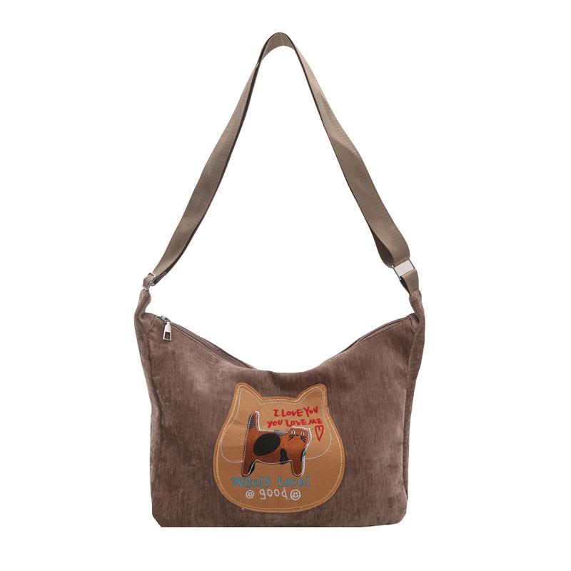 Stylish And Durable Korean Ins Cute Cartoon Tote Bag For Women Perfect For Winter Outfits