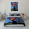 Colorful Trees and Moon. Bedding Sets Duvet Cover Sets Duvet Covers Pillowcases(1 * Duvet Cover 2 * Pillowcases, Without Duvet Insert)