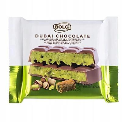 Bolci Chocolate 100g - Dubai, Pistachio Cream and Kadayif, Premium Sweetness