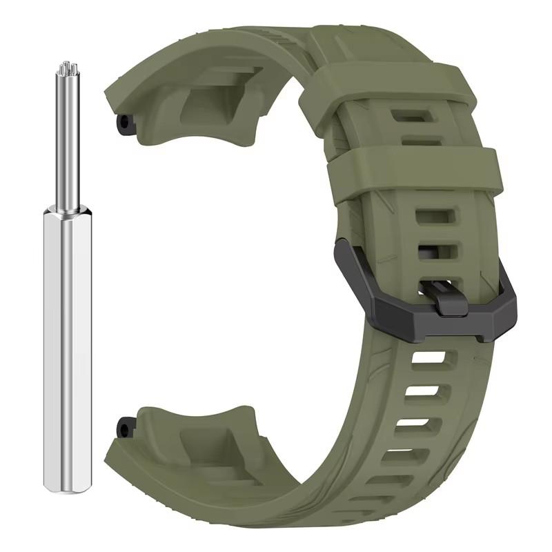 

Силиконовый ремешок для умных часов Amazfit T-rex 3 T-REX2, спортивный браслет для Huami Amazfit, с инструментом для смены ремешка, аксессуар Amazfit T-Rex 3 зелёный