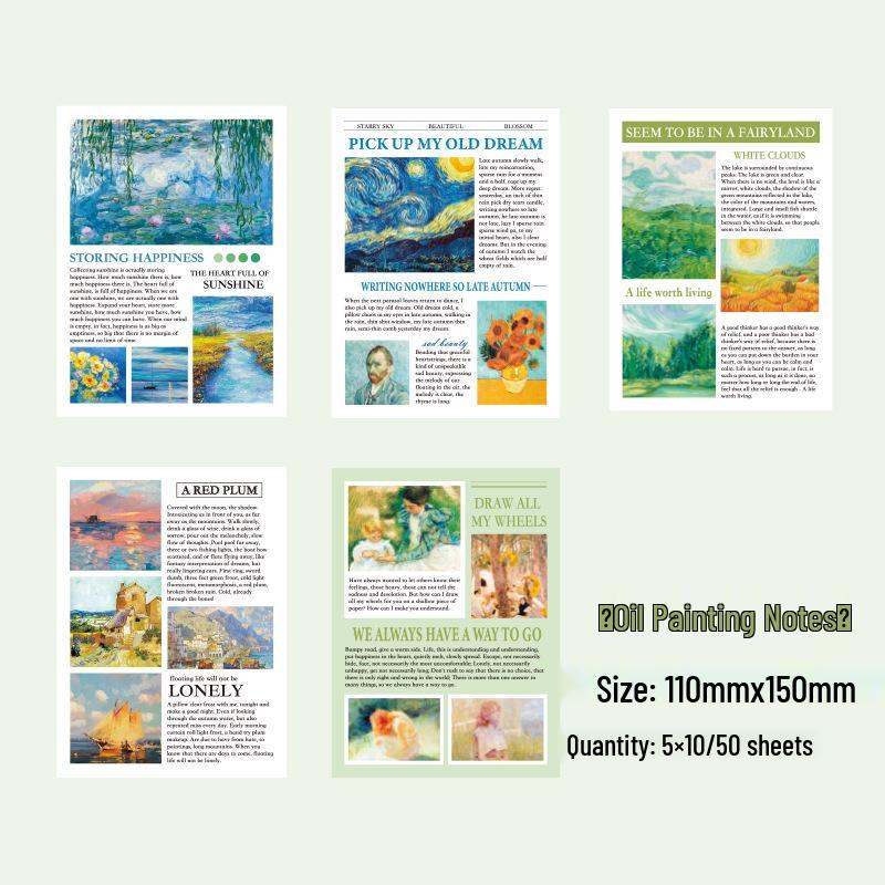 Foam Memo Paper Ocean Series: Tearable Journal Base