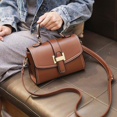 Autunno e inverno nuova moda fibbia in pelle borsa a tracolla semplice e versatile a spalla singola crossbody portatile borsa da donna alla moda