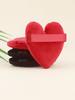 1 Pcs Loose Powder Puff, Face Soft Heart Shape Puff Blender Beauty Makeup Tool Short Plush