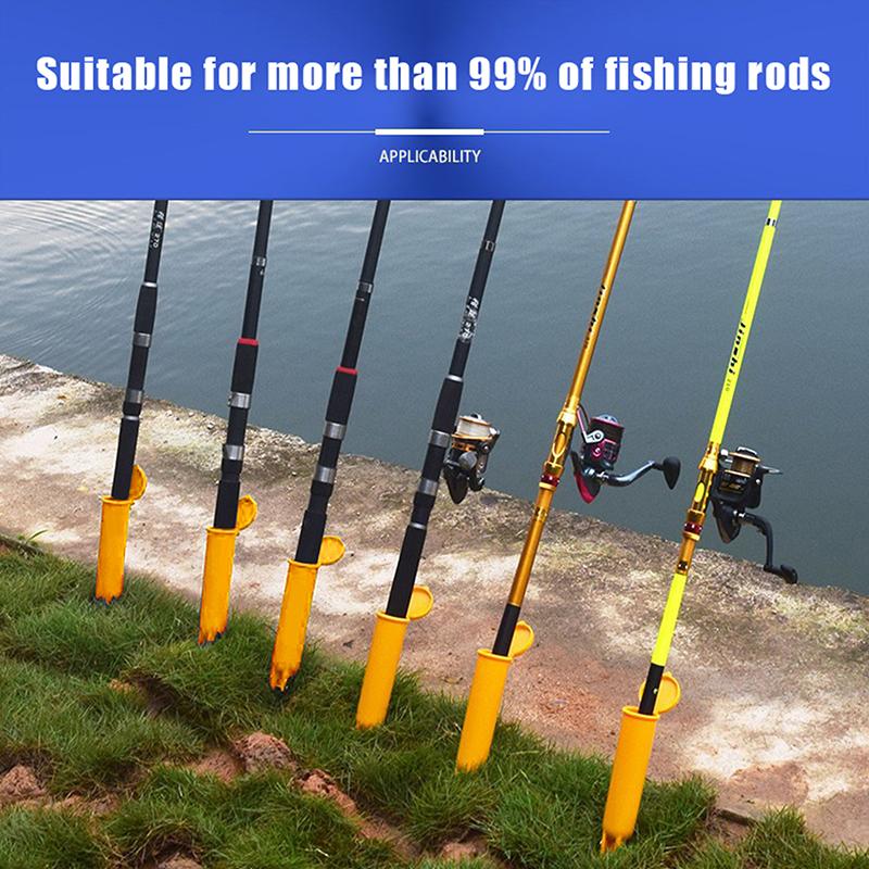 Soporte Plegable para Caña de Pesca de Surf con Tapa de Almacenamiento - Pincho para Caña de Mar, Diseño Compacto para Pesca en la Playa