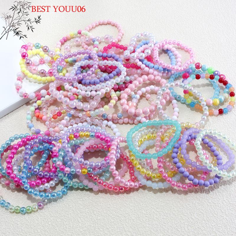 (YOUU06)10-30Pcs Colorful Beads Bracelet Kid Birthday Party Favors Goodie Pinata Filler Baby Shower Wedding Guest Treat Gift